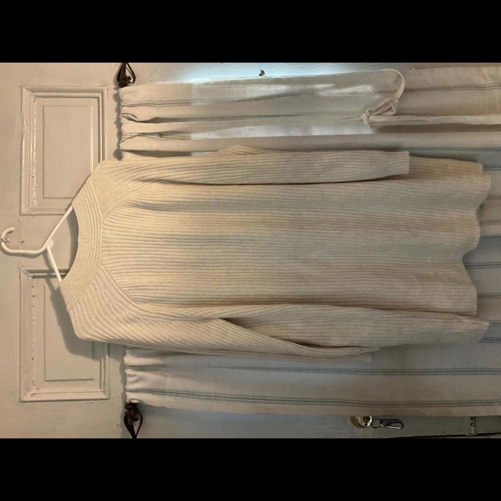 Universal Thread Cream Ribbed Open-Front Cardigan Sweater - Picture 6 of 7